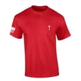 thumbnail image 2 of Mens Christian T-shirt Devil Thought He'd Won Short Sleeve T-shirt-Red-xxxl, 2 of 4