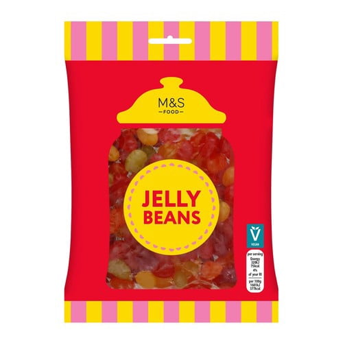 M&S Jelly Beans 180g, British Import (Pack of 6)