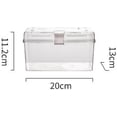thumbnail image 3 of HUGFEGWE Box, Storage Organizer, Storage Box,First Aid Box,for Travel, Tall Small Size, Transparent CA919-78235, 3 of 7