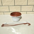 thumbnail image 4 of 4 Pieces Flower Plant Pots Chain Basket Planter Holder Round Hanging Fence Railing Wall Planter Plant Containers - Snngv, 4 of 5
