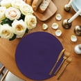 thumbnail image 2 of Pure Darkorchid Round Placemats Set of 4 for Dinning Tables, Heat-proof Braided Table Mats 13 Inch, Simple Solid Color Washable Place Mat for Kitchen Restaurant Party Decor Supplies Table Setting, 2 of 9
