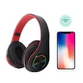 thumbnail image 3 of Foldable  Gaming Headset,  Headset with RGB Light, Deep Bass, Noise Reduction, Waterproof, Supports Memory Card, 3 of 7
