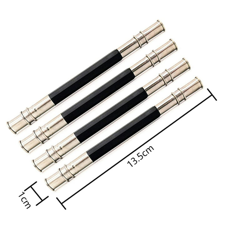 Metal Pencil Extender 15 Pcs Extender lengthening Tool Stainless Steel  Lengthener Drawing lengthener pens + Make up kit Pen Stationery Holder  Metal Pencil Holder