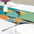 thumbnail image 4 of Yayeee Table Runner 70 inches Long Home Kitchen Dinning Party Decoration, Orange Glasses, 4 of 7