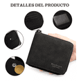 thumbnail image 2 of Cartera de Cuero Mate Belug Con Monedero cierre para Hombre negro, 2 of 5