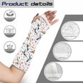 thumbnail image 7 of Jiueut Hummingbird Arm Cast Cover Flower Hand Cast Covers for Shower Adult Decorative Arm Plaster Cover with A Thumb Hole Size S Wrist Cast Cover for Seniors Cast Cover for Arm, 7 of 7