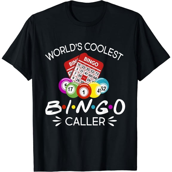 World's Coolest Bingo Caller T-shirt Funny Bingo Player Gift T-Shirt