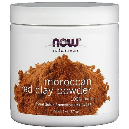 Now Moroccan Red Clay Powder 6 oz(s) (Best Clay For Sensitive Skin)