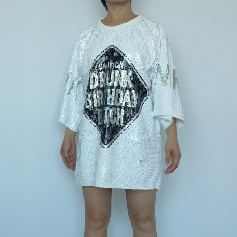 sequin jersey dress womens event football jersey with sleeves birthday party dresses