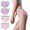 E Multicolor, variant on Itsame Womens Shaping Panties, High Waist Plus Size Comfort 4 Pack Cotton Underwear Multicolor M