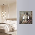 thumbnail image 5 of Dailycode Light Switch Plate Covers 2 Gang Wall Plate Plastics Outlet Covers for Kitchen Home Office Decor Fluffy Cat Sitting in Wildflowers, 5 of 8