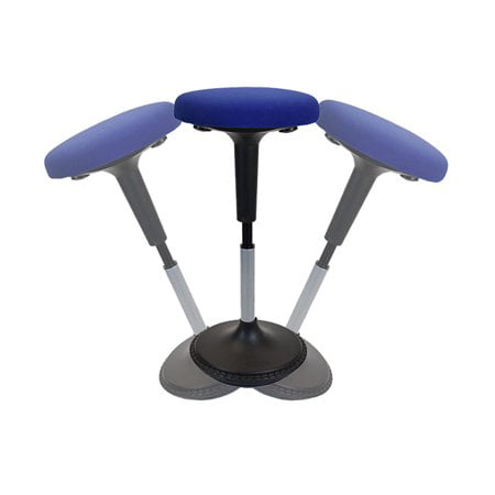 WOBBLE STOOL Standing Desk Balance Chair for Active Sitting. Tall ergonomic adjustable height swiveling leaning perch perching ergonomic sit stand high computer chair swivels 360 for adults (Best Standing Desk Chair)