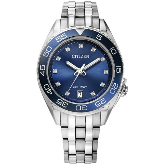Citizen Eco-Drive Women's Stainless Steel Diamond Watch FE6160-57L