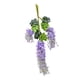 thumbnail image 3 of 12 flores artificiales de glicina, guirnalda colgante de ratán de glicina artificial falsa, flores de seda, decoración para fiestas y bodas Azul púrpura, 3 of 8