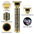 thumbnail image 2 of Cordless Hair Clipper, Zero Gapped T-Blade Trimmer Rechargeable Beard Trimmer, Professional Hair Clippers with 4 Guide Combs Hair Grooming Set for Men, 2 of 7