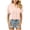 Pink, variant on Sheghy Women Tops Cotton Solid Crew Neck Shirt, Button Front Short Sleeve Top with Side Pockets Blouse