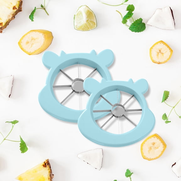 Uioepy Blowout Sale 2Pcs Fruit Slicer, Potato Wedge, Stainless Steel Blade, Blue Apple Slicers Divider Fruit Cutter Potato Wedge Stainless Steel Blades Vegetable Cutter Salad Cutter