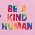 thumbnail image 6 of Wild Bobby, Be A Kind Human Positive Inspirational Slogan Inspirational/Christian Unisex Graphic Hoodie Sweatshirt, Light Pink, Small, 6 of 6