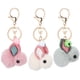 thumbnail image 3 of 3pcs adorable conejo llavero conejo de dibujos animados colgante llavero decoración (color aleatorio), 3 of 7