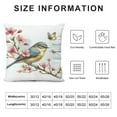 thumbnail image 5 of Creowell  Outdoor Bird Decorative Throw Pillowcase, Bird Flower Both Sides Printed Spring Cushion Patio for Home Couch Sofa Decor，Multi-Size, 5 of 5