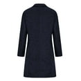 thumbnail image 5 of Hfyihgf Wool Blend Peacoats for Women Notched Lapel Single Breasted Trench Coat Long Sleeves Winter Overcoat z2-Navy S, 5 of 5