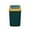 Green, variant on WITYUKE 10 Liter Step on Trash Can with Lid, Flip Top Garbage Bin, Odor Control Wastebasket, Plastic Material for Bathroom Kitchen Office, Small Space Desk Side Bin, Pop up Lid Container