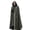 Army Green, variant on Quixlent Winter Women Jacket with Hood Medieval Retro Cape Gothic Keep Warm Shawl Ankle Length Loose Cloak Thick Single-Button Closure Outdoor Poncho Pirate Robe