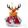 thumbnail image 2 of OAVQHLG3B Christmas Tree Ornaments, Christmas Tree Plush Hanging Ornaments Decorations Santa Snowman Elk Ornaments for Room Window Pendant Holiday Party Decor, 2 of 5