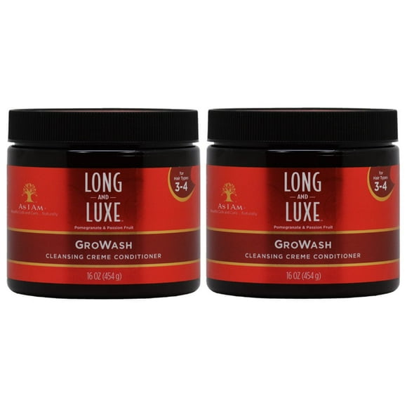 As I Am Long & Luxe Growash après-Shampooing Nettoyant Crème 16Oz