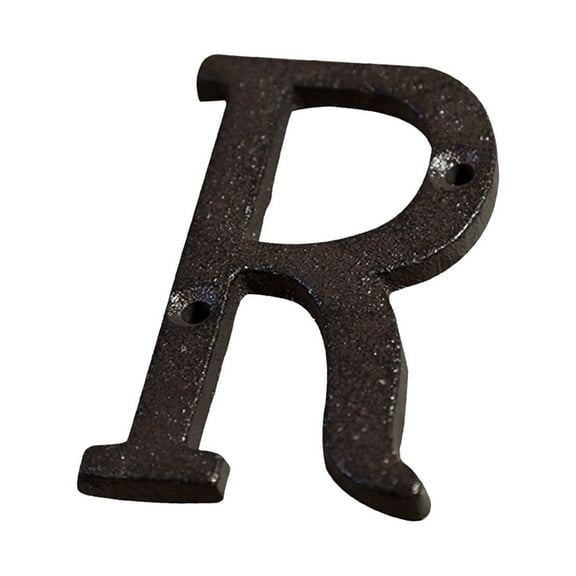 SLYNSHome Alloy Wrought Iron Number Letter DIY House Letter