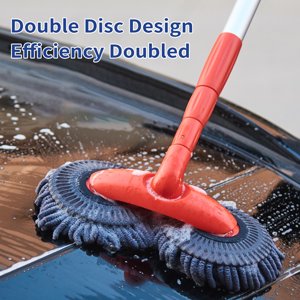 car wash brush,Pole Rotatable Dual Rotatable Dual Head Car Brush Tool Chenille Microfiber Mop Microfiber Mop With Dual Head Car With Pole Rotatable Mop With Pole Head Car Brush