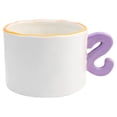 thumbnail image 3 of Taza de Cerámica Texturizada, Diseño Minimalista, Modelo SMILE en Relieve con Asa en Forma de S, Tarro para Bebidas Calientes, Capacidad 395 ml, 3 of 3
