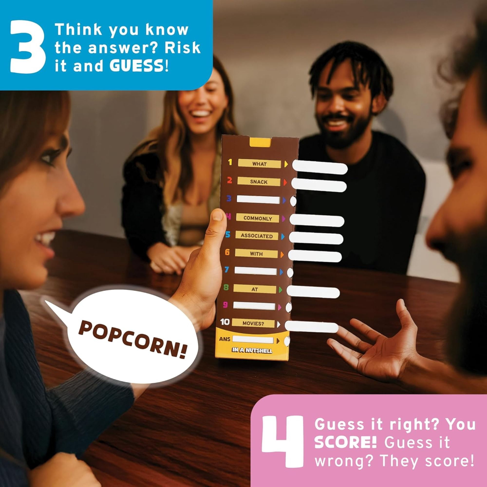 In a Nutshell Family Party Game for Ages 10+, from Asmodee