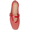 thumbnail image 4 of Journee Womens Casha Mesh Slip On Square Toe Dress Flats, 4 of 9