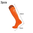 thumbnail image 2 of Kids Knee High Soccer Socks - 3 Pairs Long Football Socks, 2 of 6
