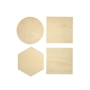 Hello Hobby Wood Chunky Shapes, Assorted Size, Set of 4