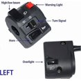 thumbnail image 5 of 1 Pair Motorcycle Switch Handlebar Controller Switch Motorbike Horn Turn Signal Start Switch Button, 5 of 5