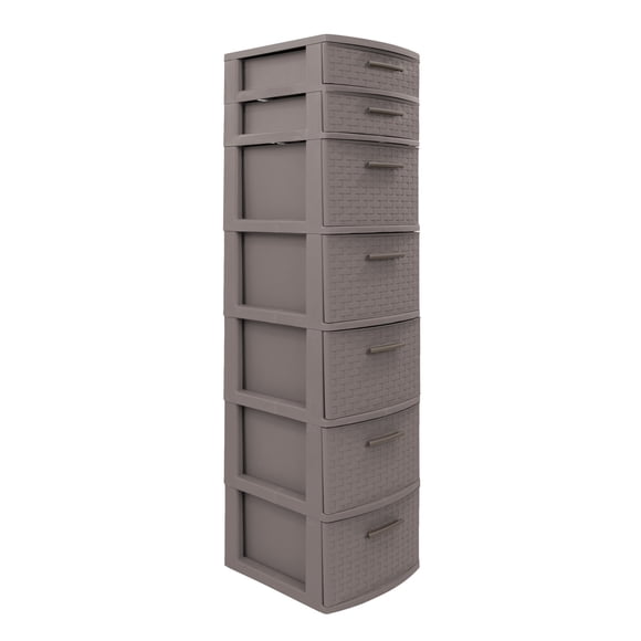 Cajonera Tipo Rattan 7 niveles MQ 454-T