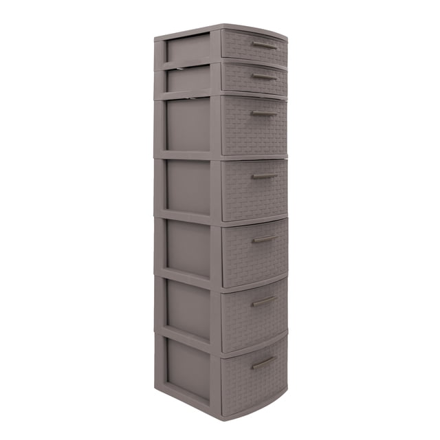 Cajonera Tipo Rattan 7 niveles MQ 454-T