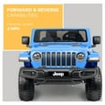 12V Jeep Gladiator Rubicon Battery Powered Rideon by Hyper Toys, 2Seater, Blue, for a Child