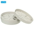 thumbnail image 3 of Unique Bargains 9 Inch Plant Saucers Tray, Durable Plastic Round Flower Pot Drip Tray, White 4Pcs, 3 of 5