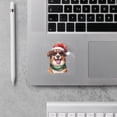 thumbnail image 2 of Hello Winter Miniature American Shepherd Frosty Morning Welcome Snowy Christmas Cutout Transfer Sticker MAS Dog Lover Gifts Transparent Decal Art Decor - 02018, 2 of 5