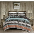thumbnail image 2 of Chezmoi Collection Sawyer 3-Piece Southwestern Cowboys Rodeo Comforter Set, Multicolor Blue Brown Beige Clay Printed Washed Microfiber Bedding, Queen, 2 of 6
