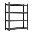 thumbnail image 3 of IVV Adjustable Metal Storage Rack, 4 Tier Heavy Duty Shelving Unit for Home, Kitchen, Garage, Supermarket, Max Load 1200LBS, Black, 3 of 7