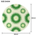 thumbnail image 6 of Green Tie Dye Sunburst Pattern Round Tablecloth 60"x60",Wrinkle Wipeable Table Cloth for Kitchen Dining Room Picnic Patio Party, 6 of 6