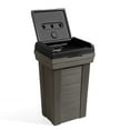 thumbnail image 2 of Step2 Lakewood Dark Cedar Outdoor Patio and Exterior Garbage Can, 2 of 25