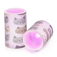 thumbnail image 7 of Yayeee Flameless Candles with Remote Flickering Battery Operated Multi Color Changing, Gray Cat Pattern, 7 of 7