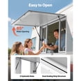 thumbnail image 4 of KFFKFF Concession Window 53x33 in, Aluminum Alloy Service Window for Food Truck, Adjustable 85-Degree Awning with Sliding Panels and Drag Hook for Trailers, 4 of 9