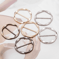 thumbnail image 4 of 6Pcs Scarf Ring Clip T Shirt Tie Clips for Women Metal Tshirt Waist Tightener Buckle Clothing Accessories, 4 of 4