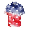 thumbnail image 3 of Nuevas camisas para hombre con bandera estadounidense en 3D, camisas casuales estampadas de manga corta para mujer, camisas hawaianas con botones, ropa de playa, 3 of 5